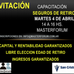 Invitación Capacitación Seguros de Retiro